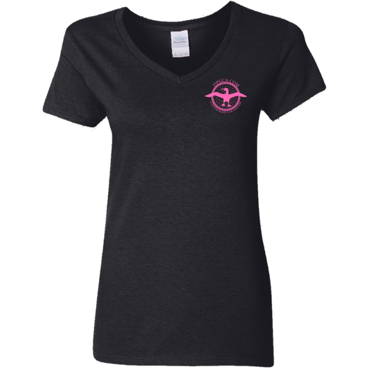 OPG Custom Artwork #1. Albatross. It's a golf thing. Ladies' 100% Cotton V-Neck T-Shirt