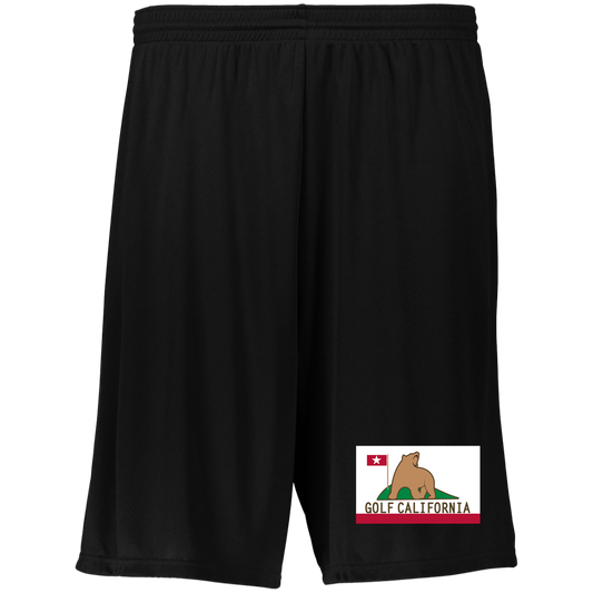 OPG Custom Design #14. Golf California. Moisture-Wicking 9 inch Inseam Training Shorts