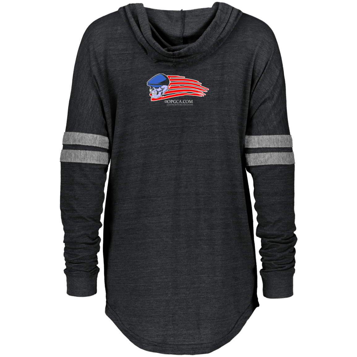 OPG Custom Design #12. Golf America. Male Edition. Ladies Hooded Low Key Pullover