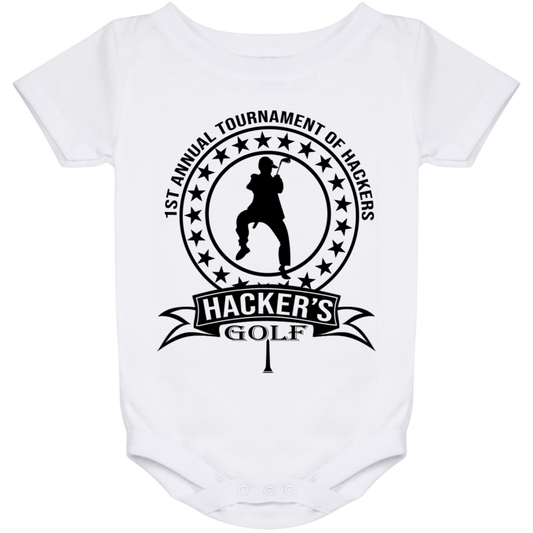 OPG Custom Design #20.1st Annual Hackers Golf Tournament. Men's Edition. Baby Onesie 24 Month