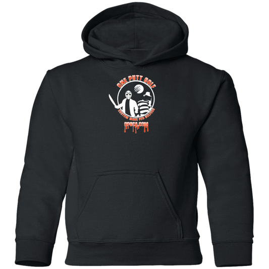 OPG Custom Design #23. Hack N Slice Golf. Freddy and Jason Fan Art. Youth Pullover Hoodie