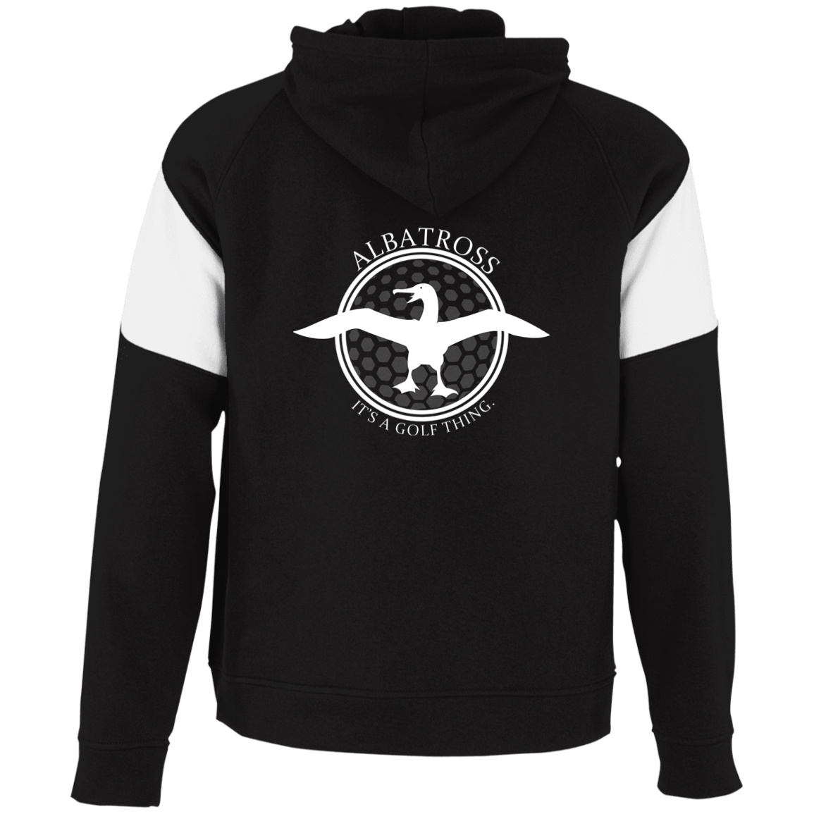 OPG Custom Artwork #1. Albatross. It's a golf thing. Youth Athletic Colorblock Fleece Hoodie