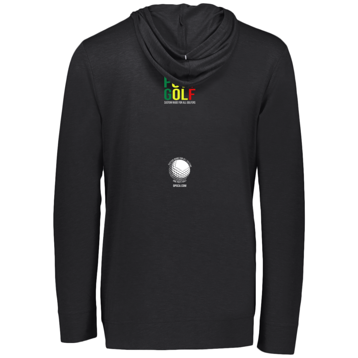 OPG Custom Design #22. One Putt / One Love Parody with Fan Art. Male Edition. Eco Triblend T-Shirt Hoodie