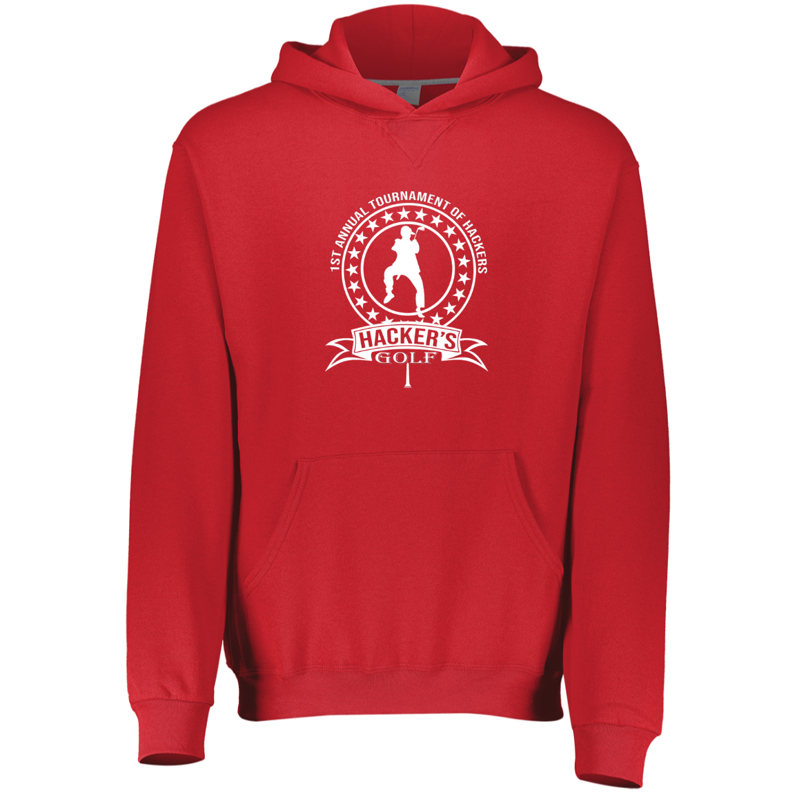 OPG Custom Design #20. 1st Annual Hackers Golf Tournament. Youth Dri-Power Fleece Hoodie