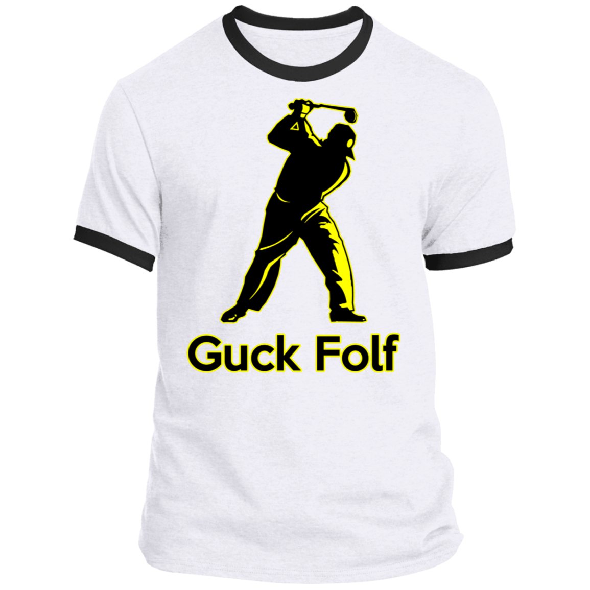 OPG Custom Design #19. GUCK FOLF. Men's Edition. Ringer Tee