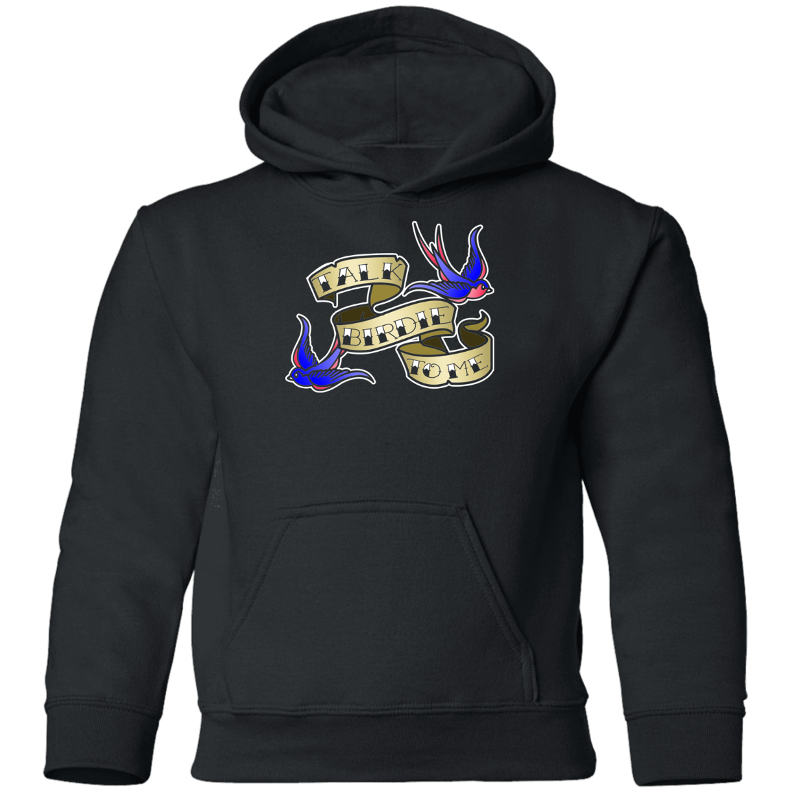 OPG Custom Design #25. Talk Birdie to Me. Youth Pullover Hoodie