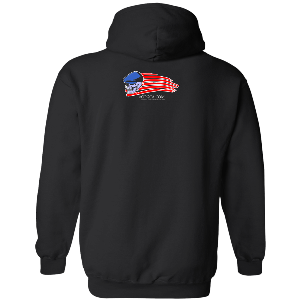 OPG Custom Design #12. American Golfer. Male Edition. Basic Hoodie