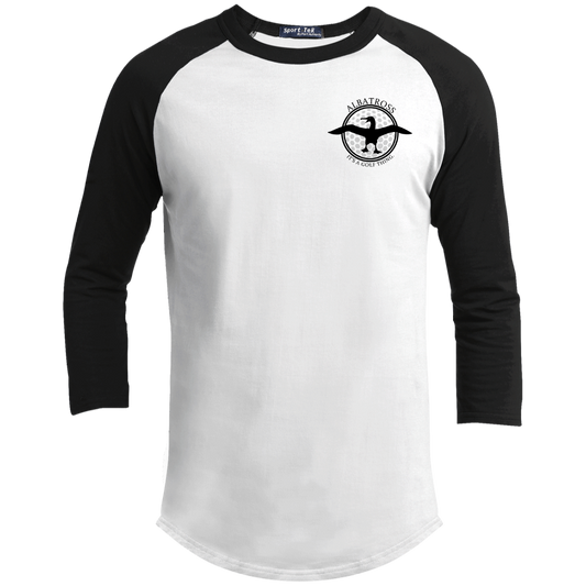 OPG Custom Artwork #1. Albatross. It's a golf thing. Youth 3/4 Raglan Sleeve Shirt