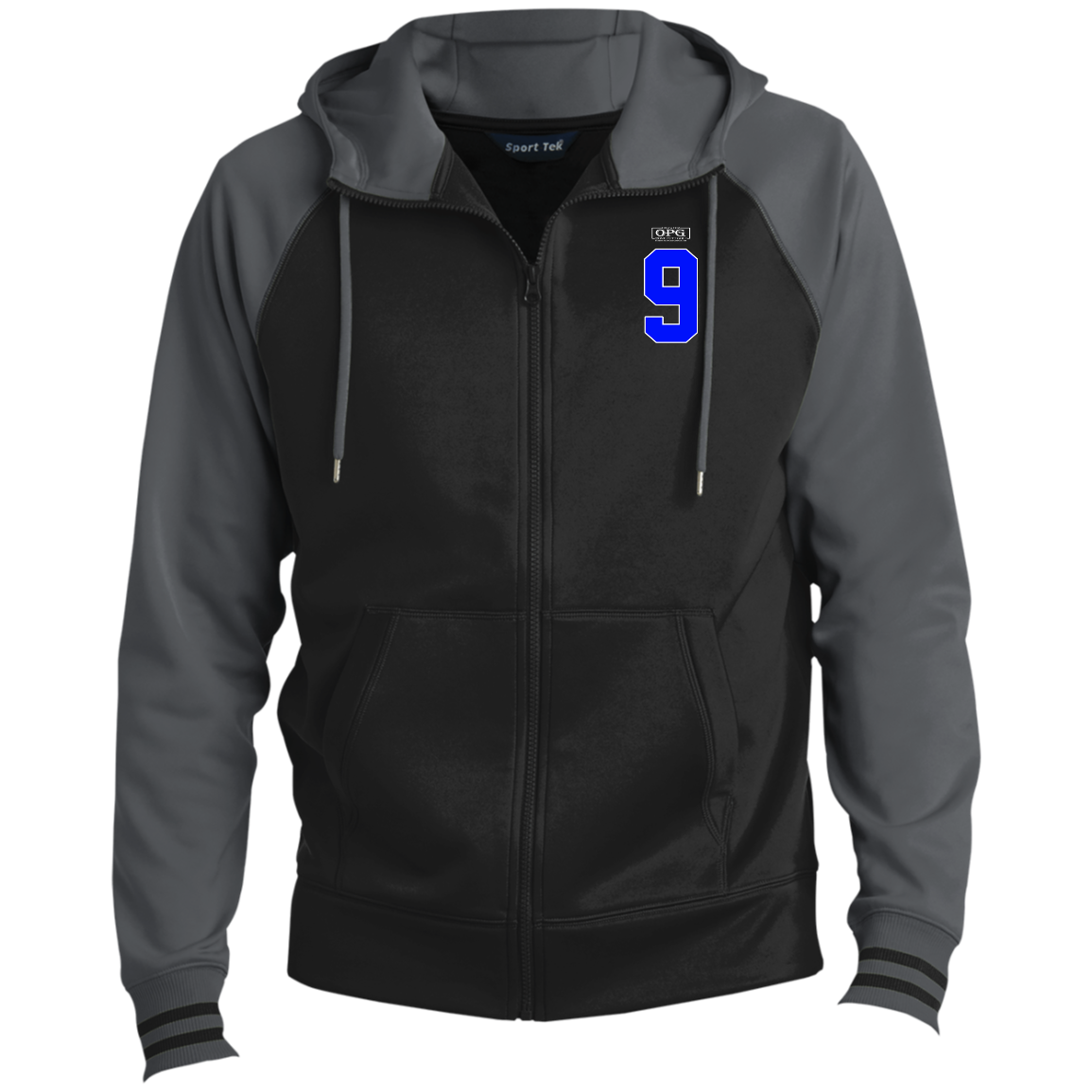 OPG Custom Design #17. Back 9. Sport-Wick® Full-Zip Hooded Jacket