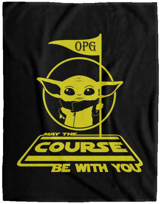 OPG Custom Design #21. May The Course Be With You. Fan Art. Cozy Plush Fleece Blanket - 60x80