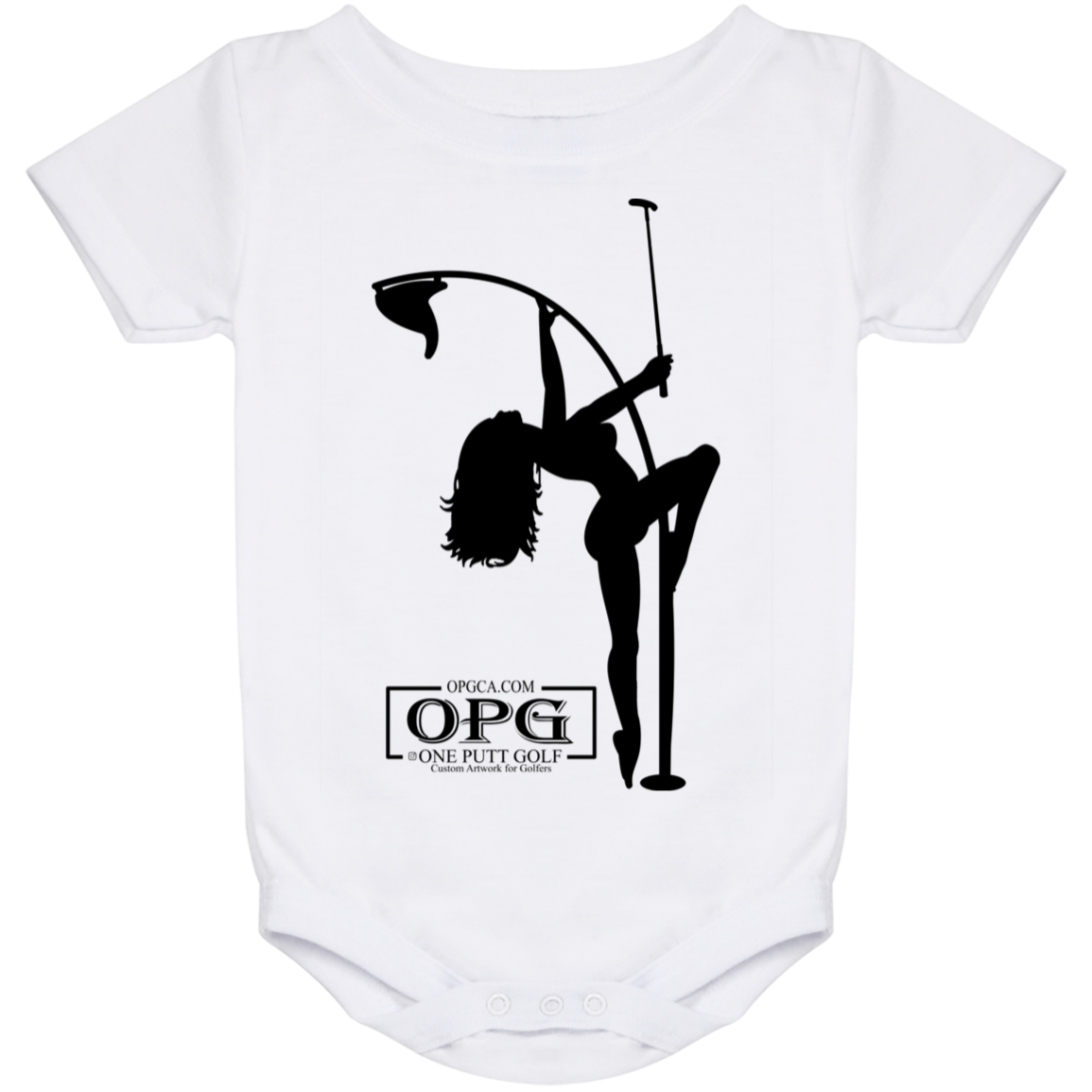 OPG Custom Design #10. Flag Pole Dancer. Baby Onesie 24 Month