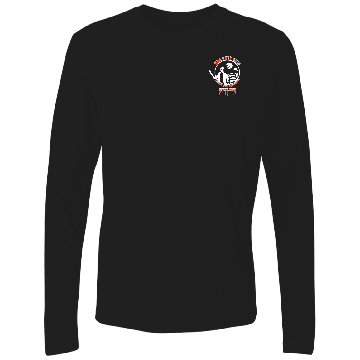 OPG Custom Design #23. Hack N Slice Golf. Freddy and Jason Fan Art. Men's Premium LS