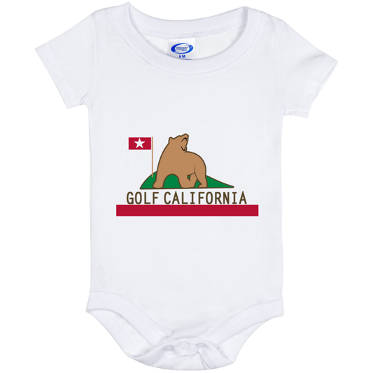 OPG Custom Design #14. Golf California. California State Flag. Baby Onesie 6 Month