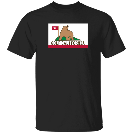 OPG Custom Design #14. Golf California. California State Flag. 5.3 oz. T-Shirt