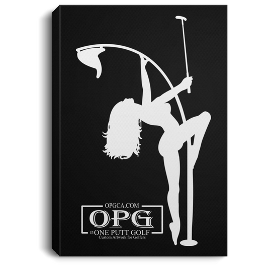 OPG Custom Design #10. Flag Pole Dancer. Portrait Canvas .75in Frame