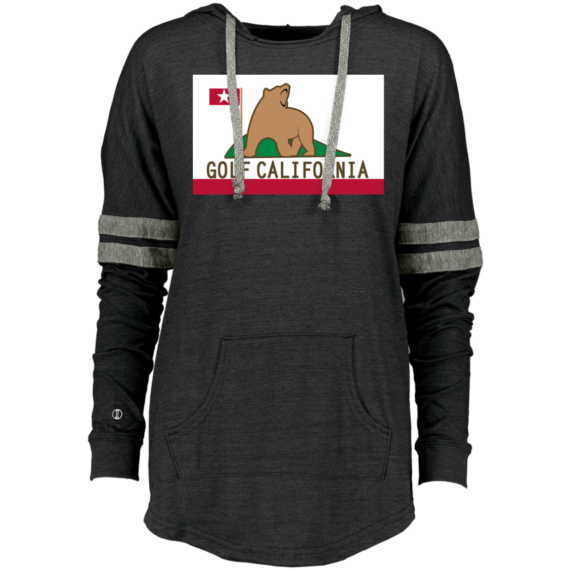 OPG Custom Design #14. Golf California. Ladies Hooded Low Key Pullover