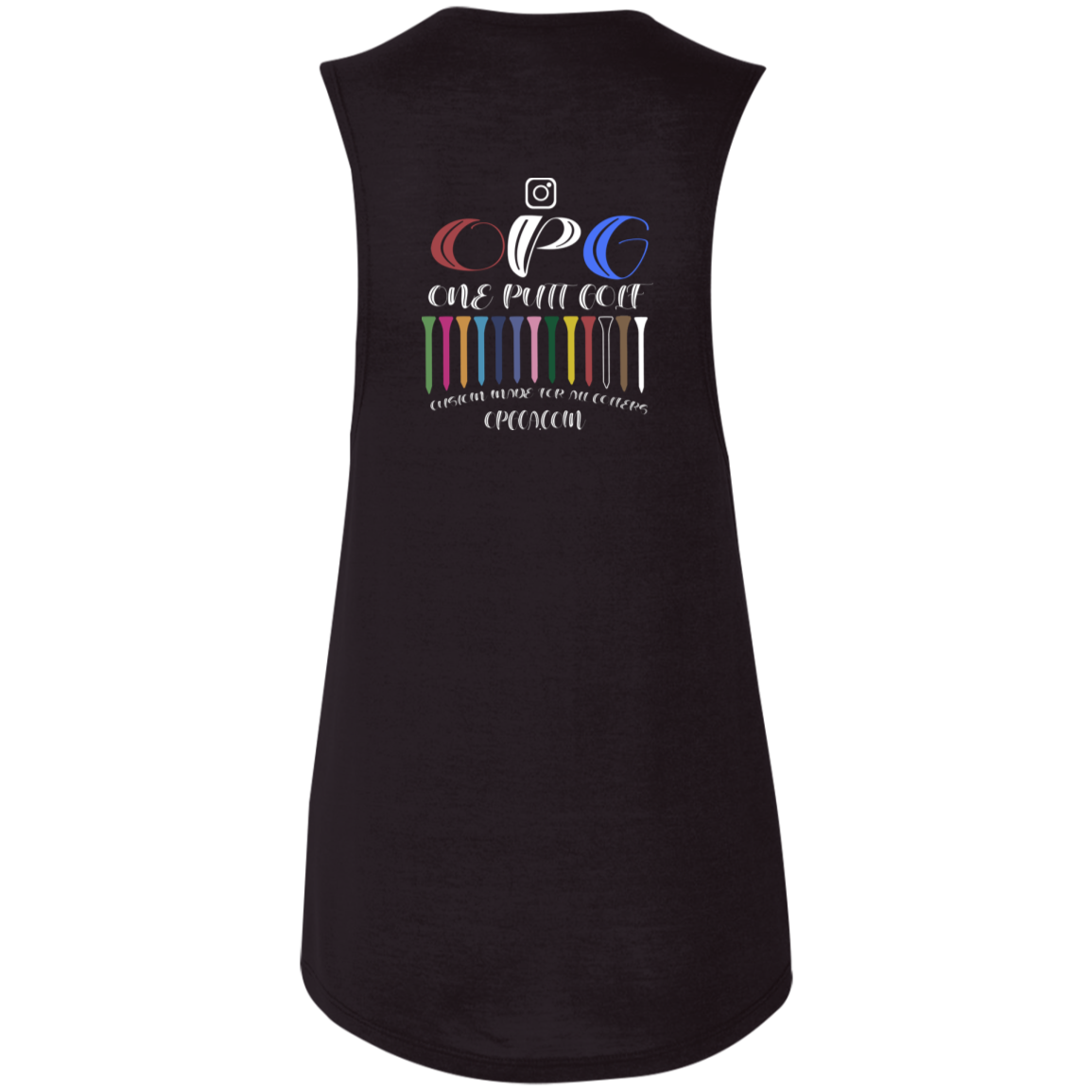 OPG Custom Design #6. Driveristee & Inclusion. Ladies' Flowy Muscle Tank