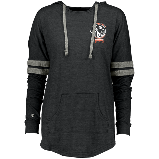 OPG Custom Design #23. Hack N Slice Golf. Freddy and Jason Fan Art. Ladies Hooded Low Key Pullover