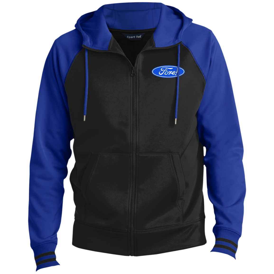 OPG Custom Design #11. Fore! Ford Parody. Sport-Wick® Full-Zip Hooded Jacket