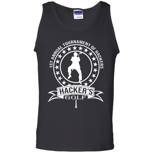 OPG Custom Design #20. 1st Annual Hackers Golf Tournament. 6 oz 100% Cotton Tank Top