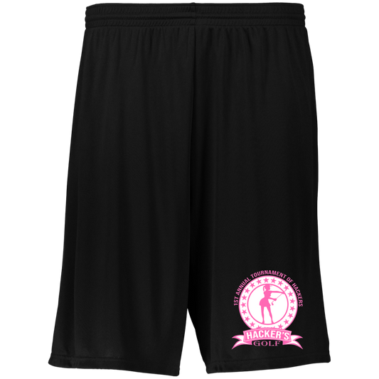 ZZZ#20 OPG Custom Design. 1st Annual Hackers Golf Tournament. Ladies Edition. Moisture-Wicking 9 inch Inseam Training Shorts