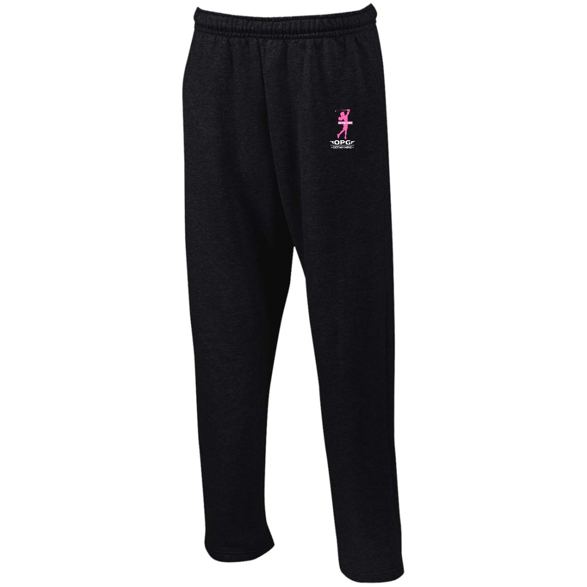 OPG Custom Design #16. Get My Nine. Female Version. Open Bottom Sweatpants with Pockets