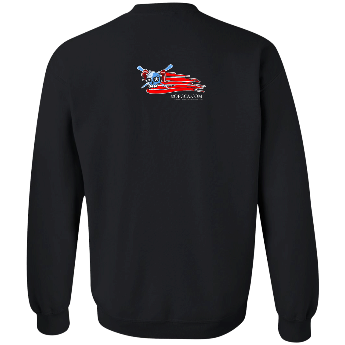 OPG Custom Design #12. American Golfer. Female Edition. Youth Crewneck Sweatshirt