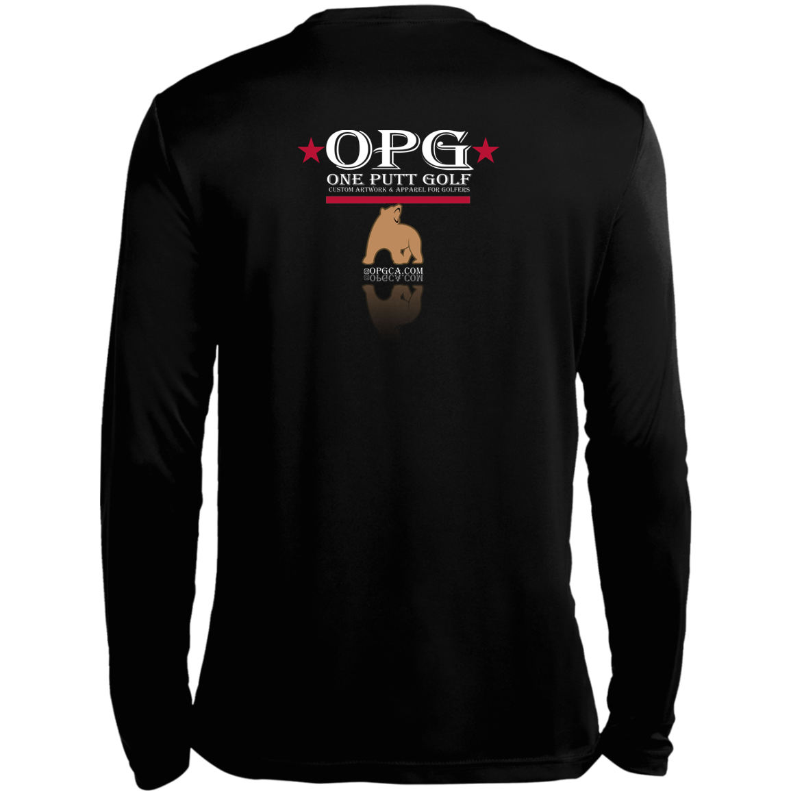 OPG Custom Design #14. Golf California. 100% Polyester Moisture-Wicking Tee