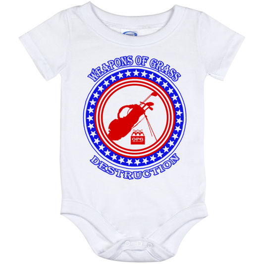 OPG Custom Design #18. Weapons of Grass Destruction. Baby Onesie 12 Month