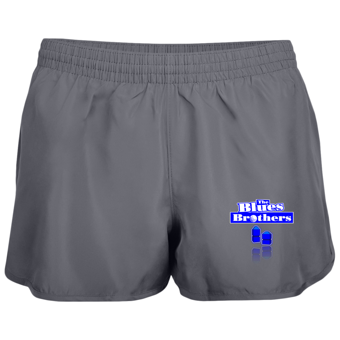 OPG Custom Design #3. Blue Tees Blues Brothers Fan Art. Ladies' Wayfarer Running Shorts