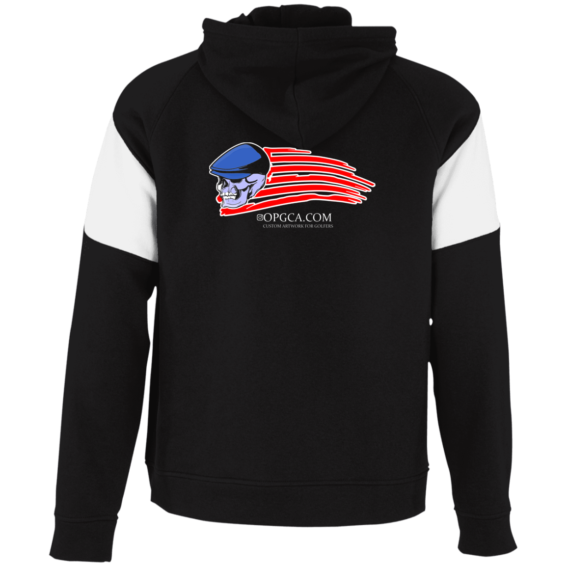 OPG Custom Design #12. Golf America. Male Edition. Colorblock Fleece Hoodie