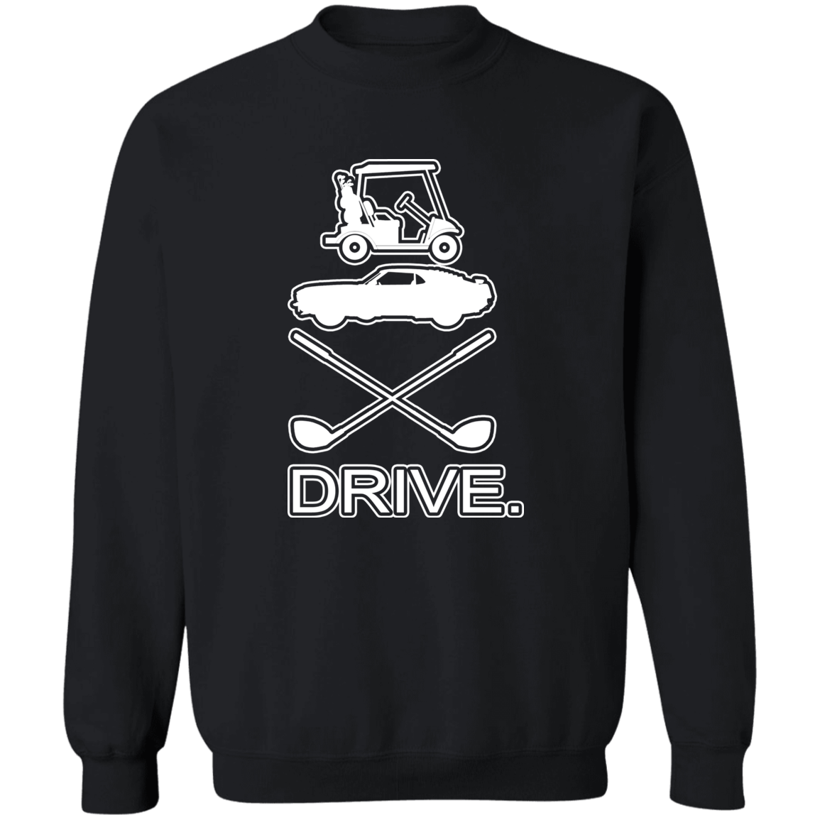 OPG Custom Design #8. Drive. Crewneck Pullover Sweatshirt