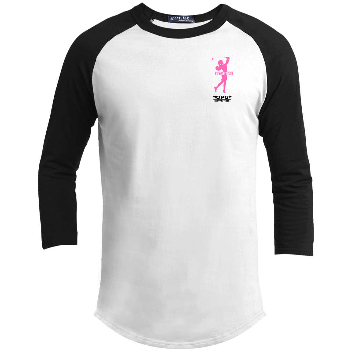 OPG Custom Design #16. Get My Nine. Female Version. Youth 3/4 Raglan Sleeve Shirt