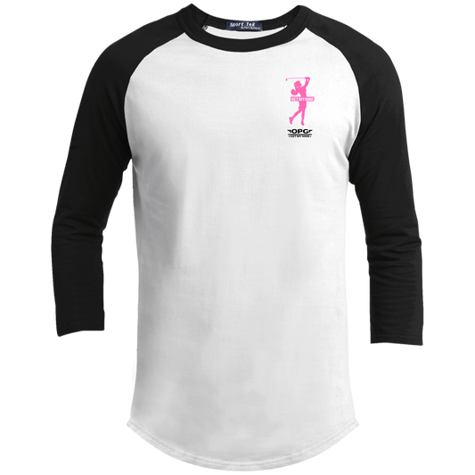 OPG Custom Design #16. Get My Nine. Female Version. Youth 3/4 Raglan Sleeve Shirt