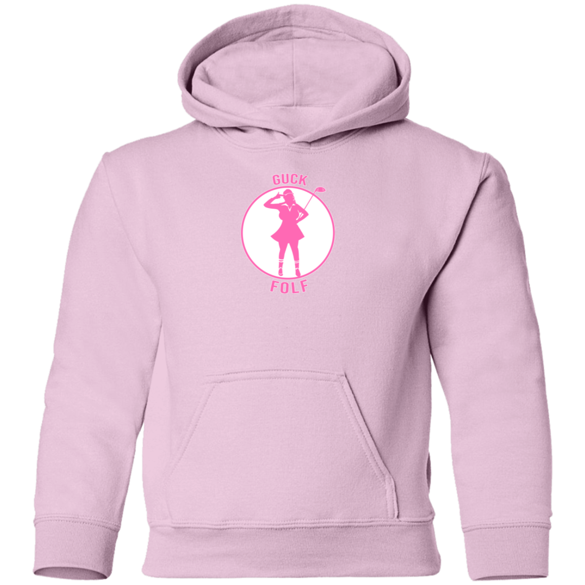 OPG Custom Design #19. GUCK FOLF. Female Edition. Youth Pullover Hoodie