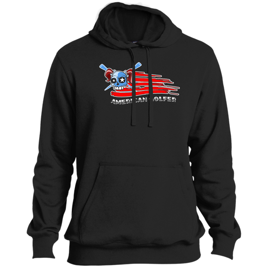 OPG Custom Design #12. American Golfer. Female Edition. Tall Pullover Hoodie