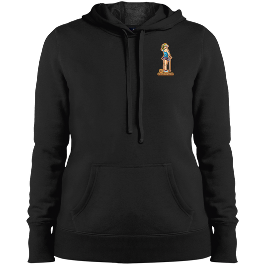 OPG Custom Design #28. Drive it. Chip it. One Putt golf it. Ladies' Pullover Hooded Sweatshirt