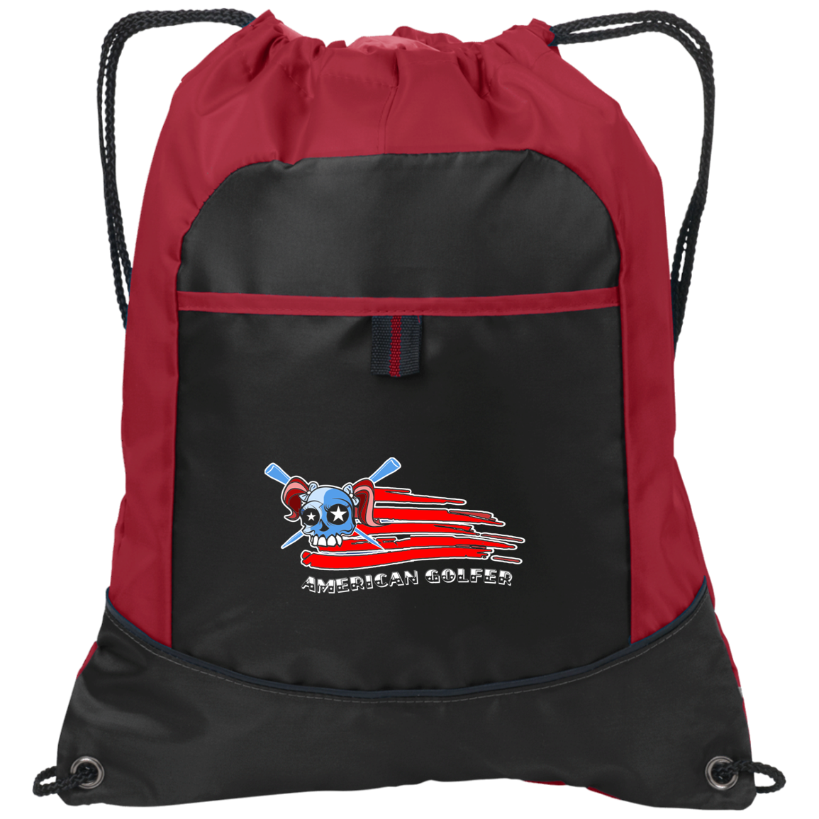 OPG Custom Design #12. American Golfer. Female Edition. Pocket Cinch Pack