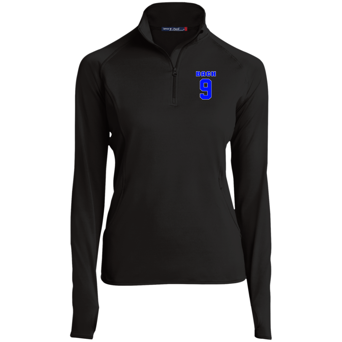 OPG Custom Design #17. Back 9. Ladies' 1/2 Zip Performance Pullover