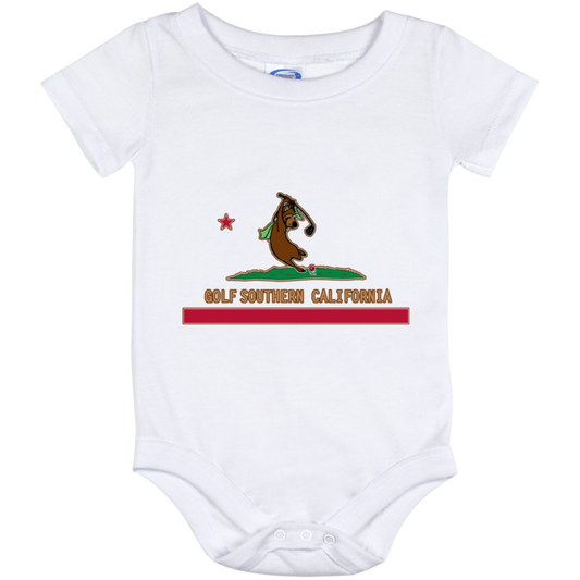 OPG Custom Design #15. Golf Southern California with Yogi Bear Fan Art. Baby Onesie 12 Month