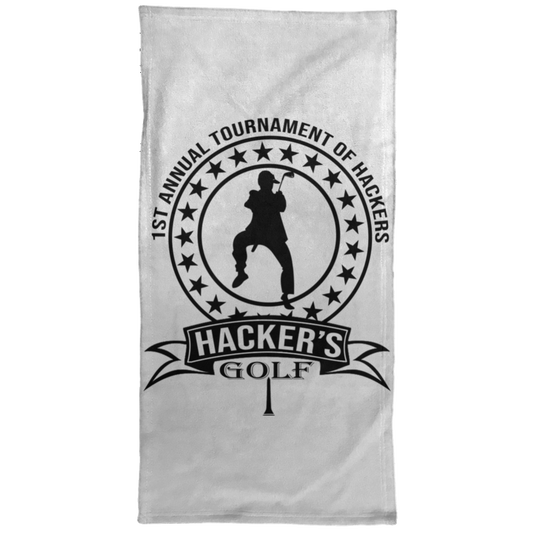 OPG Custom Design #20.1st Annual Hackers Golf Tournament. Men's Edition. Towel - 15x30