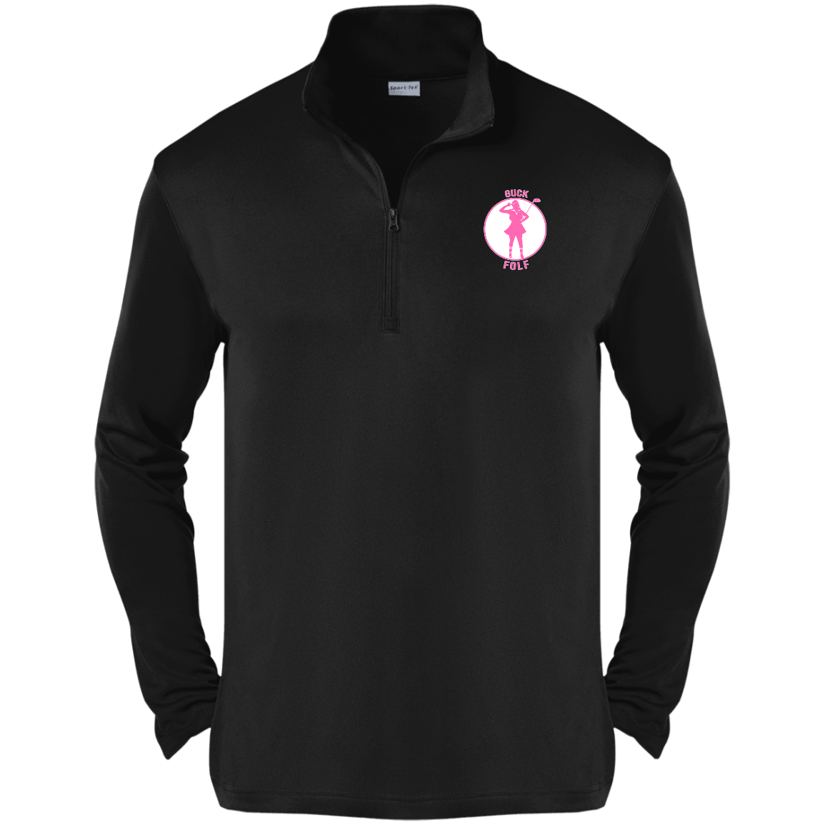 OPG Custom Design #19. GUCK FOLF. Female Edition. 100% Polyester 1/4-Zip Pullover