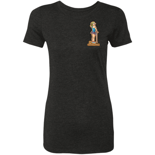 OPG Custom Design 28. Drive it. Chip it. One Putt Golf It. Ladies' Triblend T-Shirt