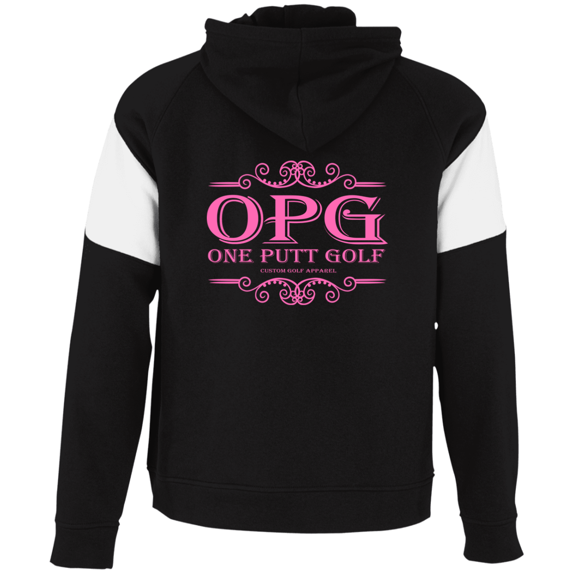 OPG Custom Design #5. Golf Tee-Shirt. Golf Humor. Youth Athletic Colorblock Fleece Hoodie