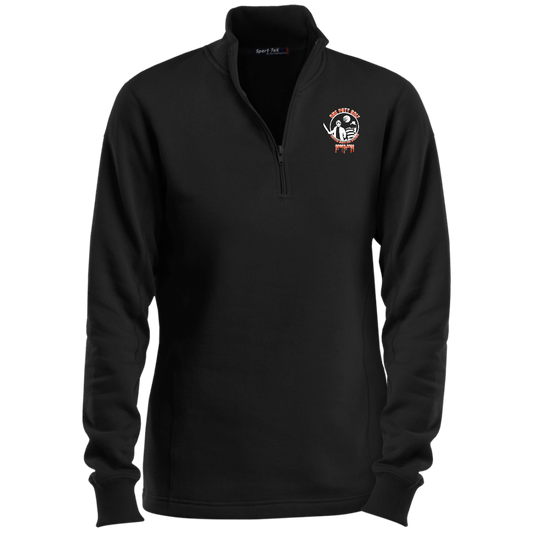 OPG Custom Design #23. Hack N Slice Golf. Freddy and Jason Fan Art. Ladies 1/4 Zip Sweatshirt