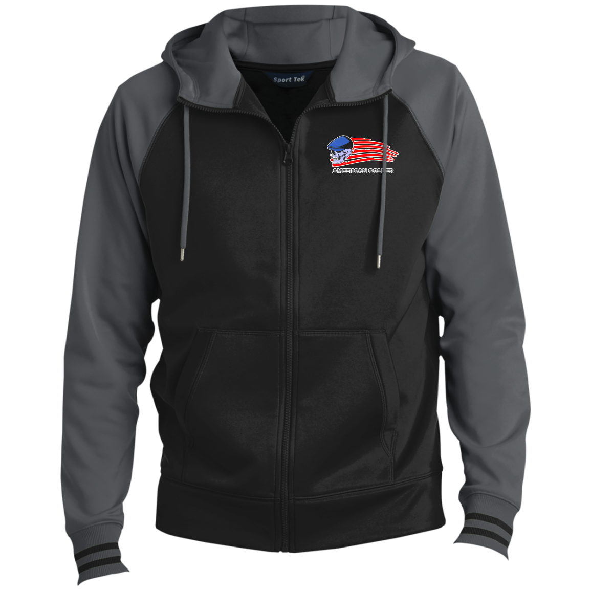 OPG Custom Design #12. Golf America. Male Edition. Sport-Wick® Full-Zip Hooded Jacket