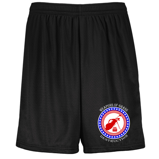 OPG Custom Design #18. Weapons of Grass Destruction. Youth Moisture-Wicking Mesh Shorts