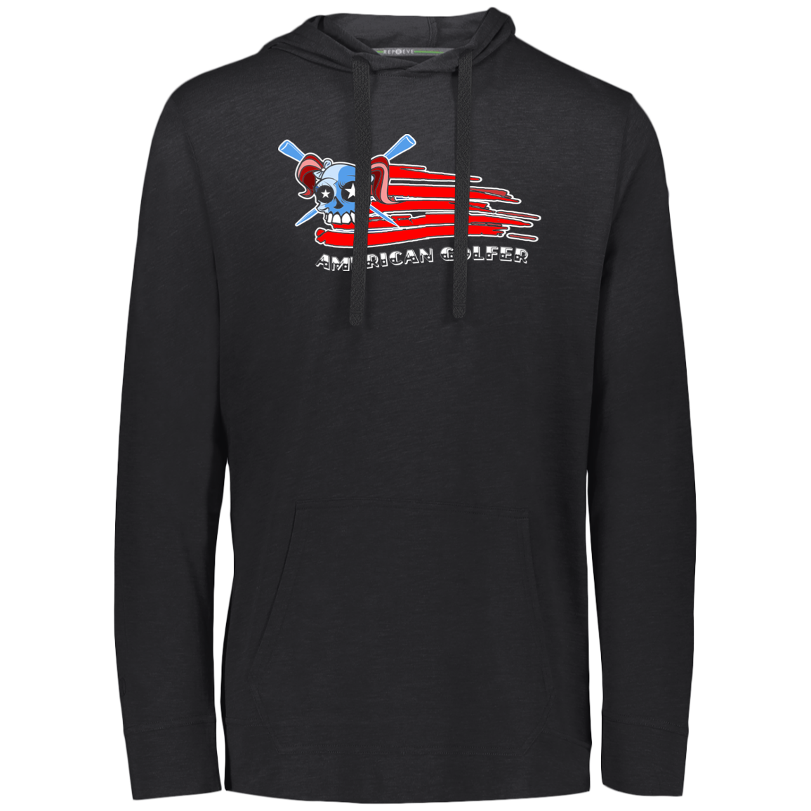 OPG Custom Design #12. American Golfer. Female Edition. Eco Triblend T-Shirt Hoodie