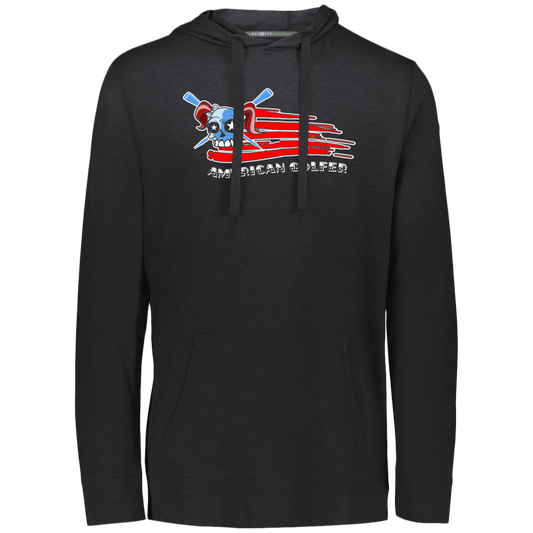 OPG Custom Design #12. American Golfer. Female Edition. Eco Triblend T-Shirt Hoodie