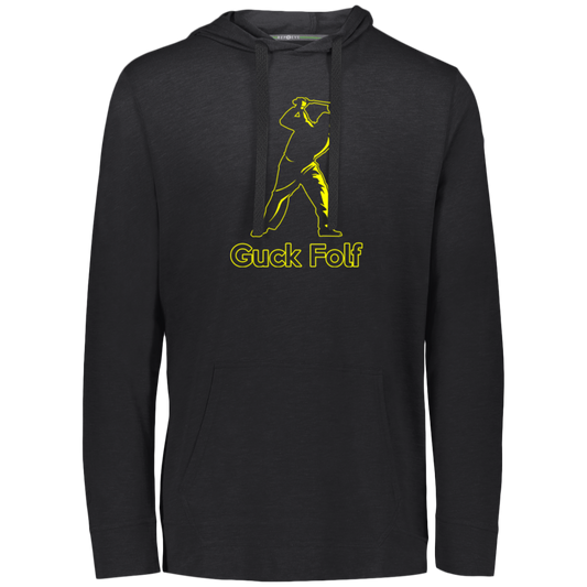 OPG Custom Design #19. GUCK FOLF. Men's Edition. Eco Triblend T-Shirt Hoodie